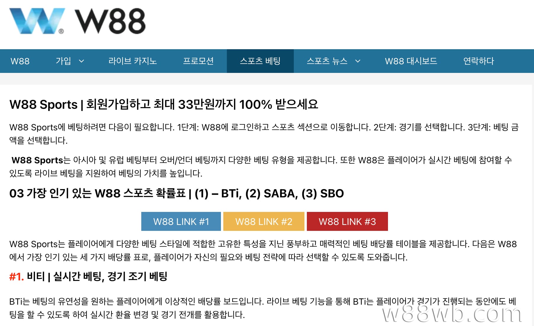 신우진의 W88 WB 개발방향